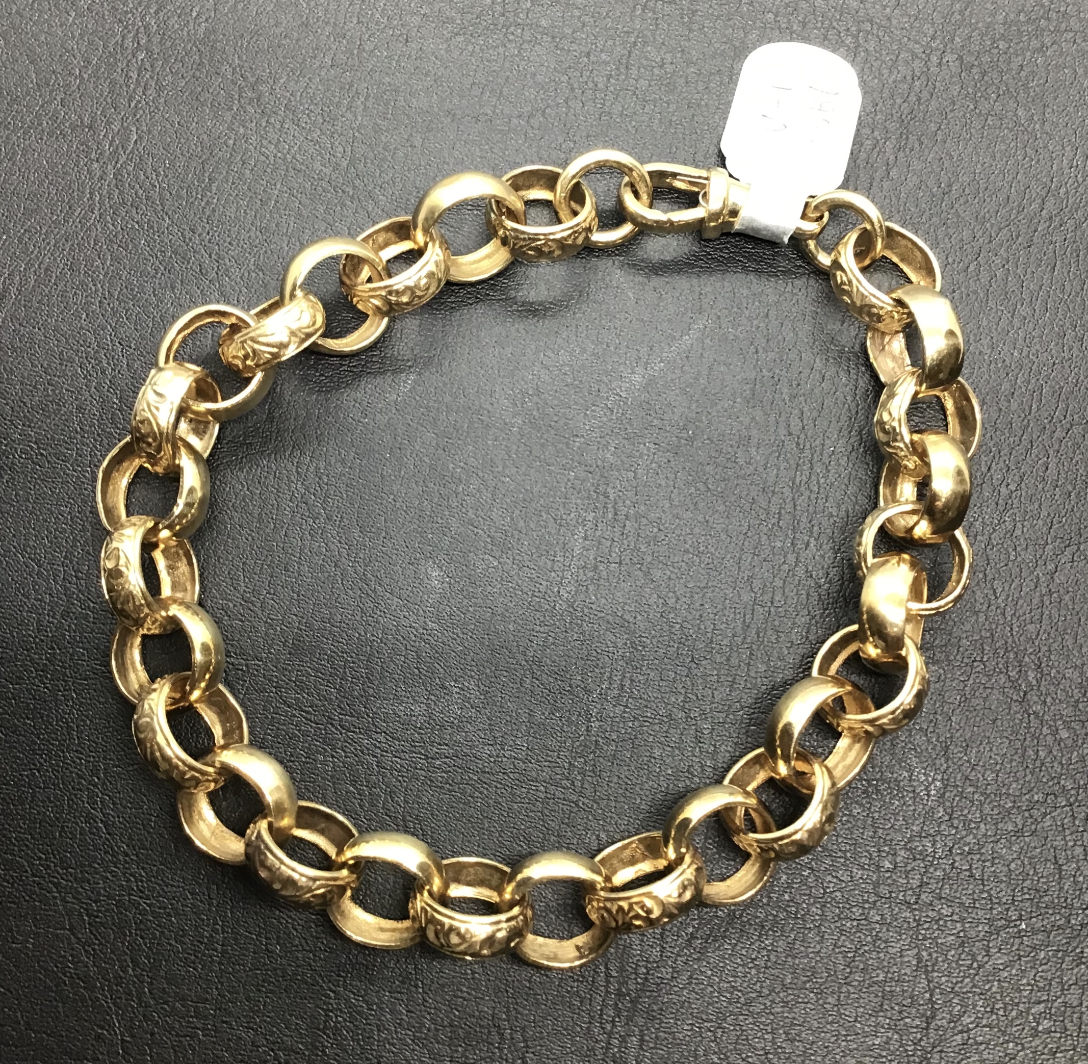 18ct Rose Gold Bonded Belcher Bracelet With Vintage Padlock - JV Jewellers  & Pawnbrokers